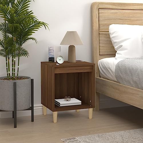 HEFZGDB Nachttische 2 STK. Braun Eichen-Optik 40x35x50 cm Sideboard Wohnzimmer Nachtkästchen Bartisch Lowboard für Wohnzimmer Gästezimmer Schlafzimmer Hotel von HEFZGDB