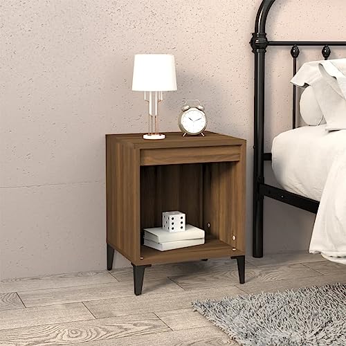 HEFZGDB Nachttische 2 STK. Braun Eichen-Optik 40x35x50 cm Sideboard Wohnzimmer Wohnzimmertisch Couchtisch Nachttischschrank für Hotel Gästezimmer Schlafzimmer Wohnzimmer von HEFZGDB
