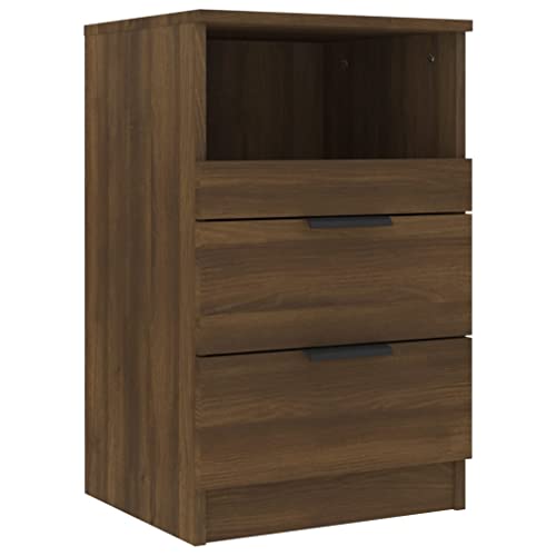 HEFZGDB Nachttische 2 STK. Braun Eichen-Optik Holzwerkstoff Nachttisch Vintage Nachttische Konsolentisch Lowboard für Hotel Gästezimmer Schlafzimmer Wohnzimmer HEFZGDB Nachttische 2 STK. Braun Eichen-Optik Holzwerkstoff Nachttisch Vintage Nachttische Konsolentisch Lowboard für Hotel Gästezimmer Schlafzimmer Wohnzimmer von HEFZGDB