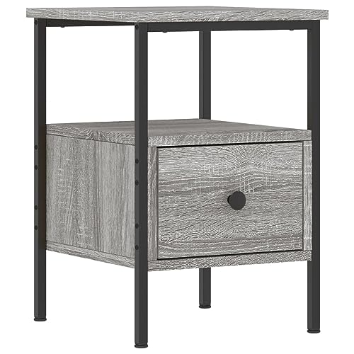 HEFZGDB Nachttische 2 STK. Grau Sonoma 34x36x50 cm Holzwerkstoff Nachtschränkchen Nachtschrank Konsolentisch Stubentisch für Gästezimmer Hotel Wohnzimmer Schlafzimmer HEFZGDB Nachttische 2 STK. Grau Sonoma 34x36x50 cm Holzwerkstoff Nachtschränkchen Nachtschrank Konsolentisch Stubentisch für Gästezimmer Hotel Wohnzimmer Schlafzimmer von HEFZGDB