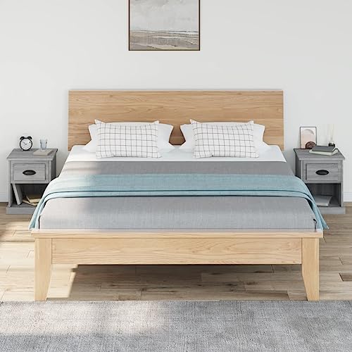 HEFZGDB Nachttische 2 STK. Grau Sonoma 39x39x47,5 cm Holzwerkstoff Coffee Table Nachtkästchen Nachtschrank Konsolentisch für Wohnzimmer Schlafzimmer Gästezimmer Hotel von HEFZGDB
