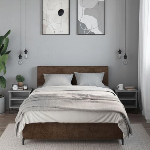 HEFZGDB Nachttische 2 STK. Grau Sonoma 40x30x40 cm Holzwerkstoff Nachtschränkchen Nachtschrank Konsolentisch Stubentisch für Schlafzimmer Gästezimmer Wohnzimmer Hotel von HEFZGDB