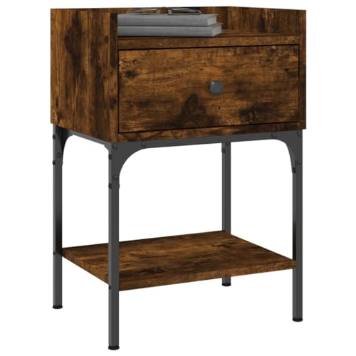 HEFZGDB Nachttische 2 STK. Räuchereiche 40,5x31x60 cm Holzwerkstoff Nachtkasten Couchtisch Konsolentisch Bartisch für Schlafzimmer Wohnzimmer Hotel Gästezimmer HEFZGDB Nachttische 2 STK. Räuchereiche 40,5x31x60 cm Holzwerkstoff Nachtkasten Couchtisch Konsolentisch Bartisch für Schlafzimmer Wohnzimmer Hotel Gästezimmer von HEFZGDB
