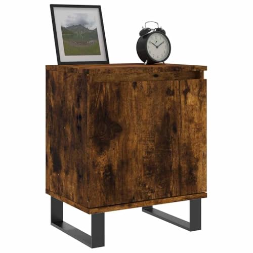HEFZGDB Nachttische 2 STK. Räuchereiche 40x30x50 cm Holzwerkstoff Anrichte Nachttische Couchtisch Konsolentisch für Wohnzimmer Gästezimmer Schlafzimmer Hotel von HEFZGDB