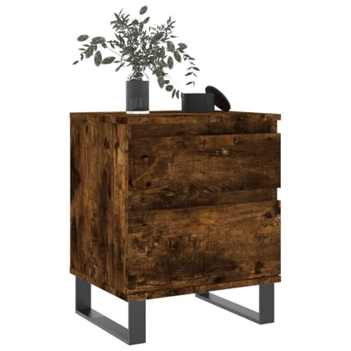 HEFZGDB Nachttische 2 STK. Räuchereiche 40x35x50 cm Holzwerkstoff Anrichte Nachttische Wohnzimmertisch Bartisch für Hotel Wohnzimmer Gästezimmer Schlafzimmer HEFZGDB Nachttische 2 STK. Räuchereiche 40x35x50 cm Holzwerkstoff Anrichte Nachttische Wohnzimmertisch Bartisch für Hotel Wohnzimmer Gästezimmer Schlafzimmer von HEFZGDB