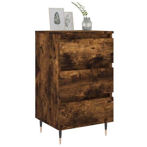 HEFZGDB Nachttische 2 STK. Räuchereiche 40x35x69 cm Holzwerkstoff Anrichte Nachtkästchen Wohnzimmertisch Konsolentisch für Gästezimmer Hotel Schlafzimmer Wohnzimmer HEFZGDB Nachttische 2 STK. Räuchereiche 40x35x69 cm Holzwerkstoff Anrichte Nachtkästchen Wohnzimmertisch Konsolentisch für Gästezimmer Hotel Schlafzimmer Wohnzimmer von HEFZGDB