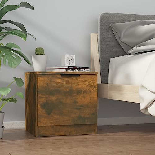 HEFZGDB Nachttische 2 STK. Räuchereiche 40x39x40 cm Sideboard Wohnzimmer Wohnzimmertisch Couchtisch Nachttischschrank für Hotel Wohnzimmer Gästezimmer Schlafzimmer von HEFZGDB