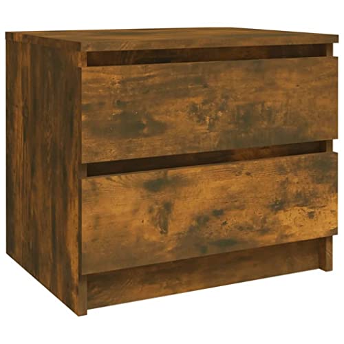 HEFZGDB Nachttische 2 STK. Räuchereiche 50x39x43,5 cm Holzwerkstoff Nachttisch Vintage Nachttische Konsolentisch Lowboard für Hotel Wohnzimmer Gästezimmer Schlafzimmer HEFZGDB Nachttische 2 STK. Räuchereiche 50x39x43,5 cm Holzwerkstoff Nachttisch Vintage Nachttische Konsolentisch Lowboard für Hotel Wohnzimmer Gästezimmer Schlafzimmer von HEFZGDB
