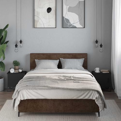 HEFZGDB Nachttische 2 STK. Schwarz 40x30x40 cm Holzwerkstoff Coffee Table Nachttische Beistelltisch Konsolentisch für Wohnzimmer Gästezimmer Hotel Schlafzimmer HEFZGDB Nachttische 2 STK. Schwarz 40x30x40 cm Holzwerkstoff Coffee Table Nachttische Beistelltisch Konsolentisch für Wohnzimmer Gästezimmer Hotel Schlafzimmer von HEFZGDB