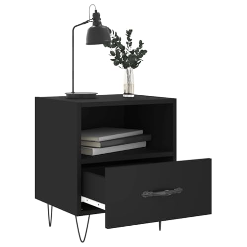 HEFZGDB Nachttische 2 STK. Schwarz 40x35x47,5 cm Holzwerkstoff Kaffeetisch Nachtkästchen Nachtschrank Lowboard für Wohnzimmer Gästezimmer Hotel Schlafzimmer HEFZGDB Nachttische 2 STK. Schwarz 40x35x47,5 cm Holzwerkstoff Kaffeetisch Nachtkästchen Nachtschrank Lowboard für Wohnzimmer Gästezimmer Hotel Schlafzimmer von HEFZGDB