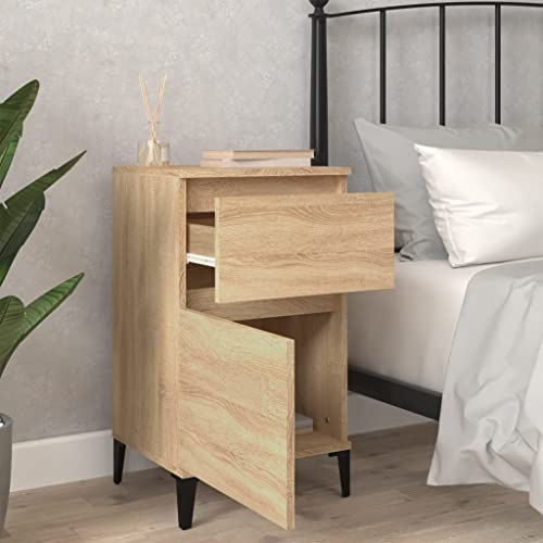 HEFZGDB Nachttische 2 STK. Sonoma-Eiche 40x35x70 cm Sideboard Wohnzimmer Nachtschrank Beistelltisch Nachtschränkchen für Gästezimmer Wohnzimmer Hotel Schlafzimmer HEFZGDB Nachttische 2 STK. Sonoma-Eiche 40x35x70 cm Sideboard Wohnzimmer Nachtschrank Beistelltisch Nachtschränkchen für Gästezimmer Wohnzimmer Hotel Schlafzimmer von HEFZGDB