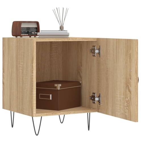 HEFZGDB Nachttische 2 STK. Sonoma-Eiche 40x40x50 cm Holzwerkstoff Kleiner Tisch Nachtkästchen Nachtschrank Bartisch für Wohnzimmer Schlafzimmer Hotel Gästezimmer HEFZGDB Nachttische 2 STK. Sonoma-Eiche 40x40x50 cm Holzwerkstoff Kleiner Tisch Nachtkästchen Nachtschrank Bartisch für Wohnzimmer Schlafzimmer Hotel Gästezimmer von HEFZGDB