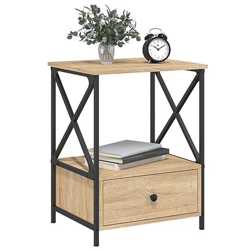 HEFZGDB Nachttische 2 STK. Sonoma-Eiche 50x41x65 cm Holzwerkstoff Nachttisch Modern Nachtschrank Beistelltisch Stubentisch für Schlafzimmer Gästezimmer Wohnzimmer Hotel HEFZGDB Nachttische 2 STK. Sonoma-Eiche 50x41x65 cm Holzwerkstoff Nachttisch Modern Nachtschrank Beistelltisch Stubentisch für Schlafzimmer Gästezimmer Wohnzimmer Hotel von HEFZGDB
