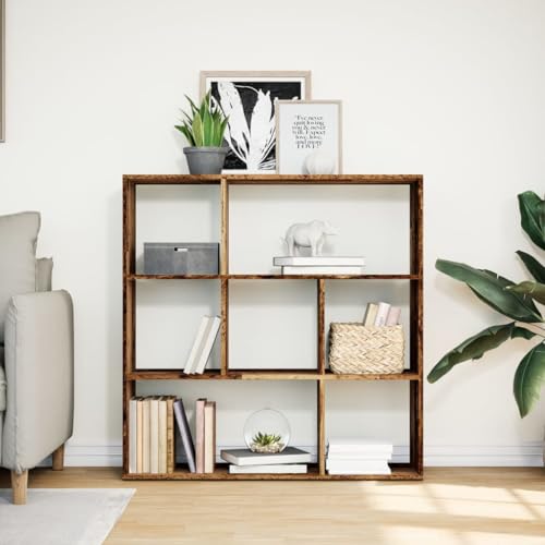HEFZGDB Raumteiler-Bücherregal Altholz-Optik 102x29x103,5 cm Vitrine Aktenschrank Apothekerschrank Küche Küchenschrank für Bibliothek Schlafzimmer Arbeitszimmer Wohnbereich von HEFZGDB