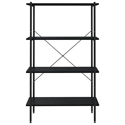 HEFZGDB Regal mit 4 Böden Schwarz 80x40x130 cm Büroregal Cd Regal Aktenschrank Mehrzweckschrank für Arbeitszimmer Bibliothek Wohnbereich Büro HEFZGDB Regal mit 4 Böden Schwarz 80x40x130 cm Büroregal Cd Regal Aktenschrank Mehrzweckschrank für Arbeitszimmer Bibliothek Wohnbereich Büro von HEFZGDB