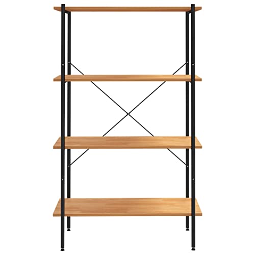 HEFZGDB Regal mit 4 Böden Schwarz und Eiche-Optik 80x40x130 cm Büroregal Cd Regal Aktenschrank Mehrzweckschrank für Arbeitszimmer Bibliothek Wohnbereich Büro HEFZGDB Regal mit 4 Böden Schwarz und Eiche-Optik 80x40x130 cm Büroregal Cd Regal Aktenschrank Mehrzweckschrank für Arbeitszimmer Bibliothek Wohnbereich Büro von HEFZGDB