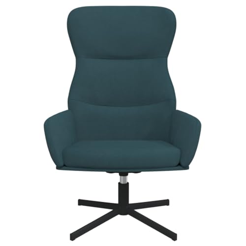 HEFZGDB Relaxsessel Blau Samt Sessel Klein Schminkstuhl Schminktisch Stuhl Lesestuhl für Wohnbereich Arbeitszimmer Schlafzimmer Balkon von HEFZGDB