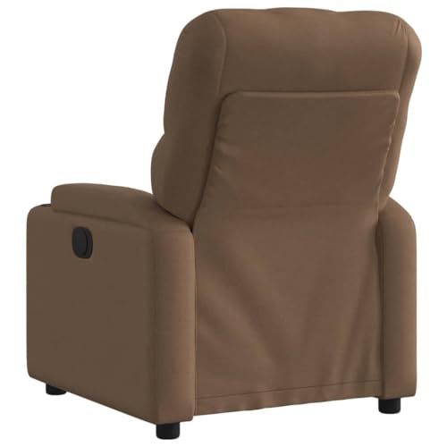 HEFZGDB Relaxsessel Braun Stoff Big Sessel Schminkstuhl Schminktisch Stuhl Hocker Schminktisch für Wohnbereich Sitzungszimmer Schlafzimmer Balkon von HEFZGDB