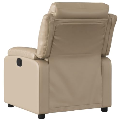 HEFZGDB Relaxsessel Cappuccino-Braun Kunstleder Couchsessel Loungesessel Wohnzimmer Esszimmerstühle Seselstuhl Wohnzimmer für Schlafzimmer Arbeitszimmer Sitzungszimmer Balkon von HEFZGDB