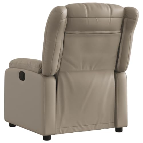 HEFZGDB Relaxsessel Cappuccino-Braun Kunstleder Living Room Chairs Schminktisch Stuhl Lesestuhl Küchenstühle für Balkon Arbeitszimmer Wohnbereich Schlafzimmer von HEFZGDB