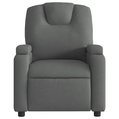 HEFZGDB Relaxsessel Dunkelgrau Stoff Big Sessel Schminkstuhl Lesestuhl Esszimmerstühle für Sitzungszimmer Arbeitszimmer Schlafzimmer Wohnbereich von HEFZGDB