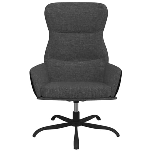 HEFZGDB Relaxsessel Dunkelgrau Stoff Living Room Chairs Lesesessel Bequem Loungesessel Wohnzimmer Armchair Living Room für Sitzungszimmer Arbeitszimmer Balkon Wohnbereich von HEFZGDB