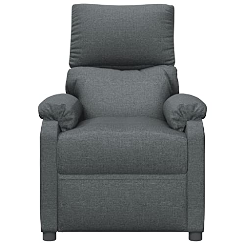 HEFZGDB Relaxsessel Dunkelgrau Stoff Living Room Chairs Schminktisch Stuhl Lesestuhl Küchenstühle für Wohnbereich Arbeitszimmer Schlafzimmer Balkon von HEFZGDB