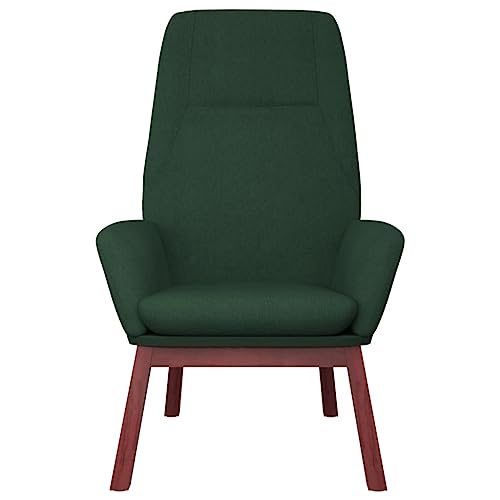 HEFZGDB Relaxsessel Dunkelgrün Stoff Armlehnstuhl Schminkstuhl Schminktisch Stuhl Esszimmerstühle für Sitzungszimmer Wohnbereich Schlafzimmer Arbeitszimmer von HEFZGDB