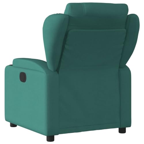 HEFZGDB Relaxsessel Dunkelgrün Stoff Kuschelsessel Lesesessel Bequem Schminktisch Stuhl Reading Chair für Schlafzimmer Wohnbereich Arbeitszimmer Sitzungszimmer von HEFZGDB