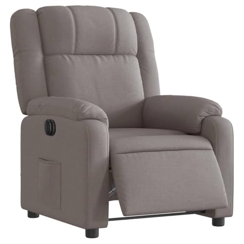 HEFZGDB Relaxsessel Elektrisch Taupe Stoff Kuschelsessel Schminkstuhl Lesestuhl Seselstuhl Wohnzimmer für Arbeitszimmer Sitzungszimmer Wohnbereich Schlafzimmer von HEFZGDB
