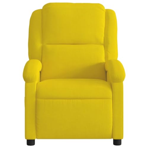 HEFZGDB Relaxsessel Gelb Samt Couchsessel Schminkstuhl Hocker Schminktisch Seselstuhl Wohnzimmer für Schlafzimmer Wohnbereich Sitzungszimmer Arbeitszimmer von HEFZGDB