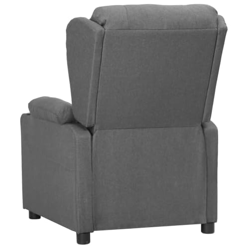 HEFZGDB Relaxsessel Hellgrau Stoff Living Room Chairs Loungesessel Wohnzimmer Esszimmerstühle Küchenstühle für Balkon Wohnbereich Arbeitszimmer Sitzungszimmer von HEFZGDB
