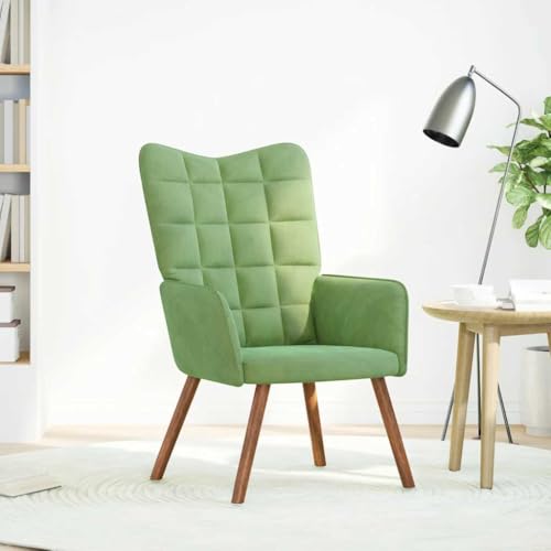 HEFZGDB Relaxsessel Hellgrün Samt Couchsessel Schminkstuhl Loungesessel Wohnzimmer Armchair Living Room für Arbeitszimmer Wohnbereich Schlafzimmer Balkon HEFZGDB Relaxsessel Hellgrün Samt Couchsessel Schminkstuhl Loungesessel Wohnzimmer Armchair Living Room für Arbeitszimmer Wohnbereich Schlafzimmer Balkon von HEFZGDB