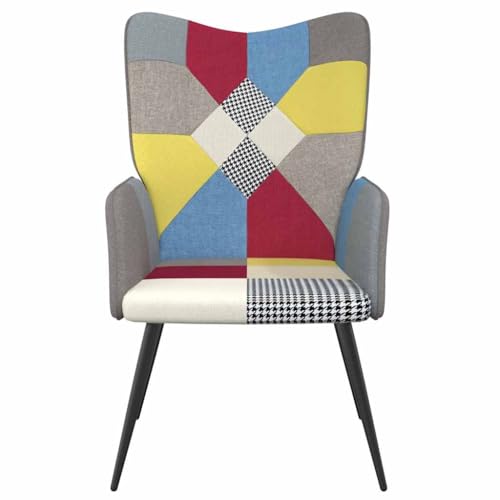 HEFZGDB Relaxsessel Patchwork Stoff Big Sessel Schminkstuhl Loungesessel Wohnzimmer Küchenstühle für Schlafzimmer Sitzungszimmer Balkon Wohnbereich von HEFZGDB