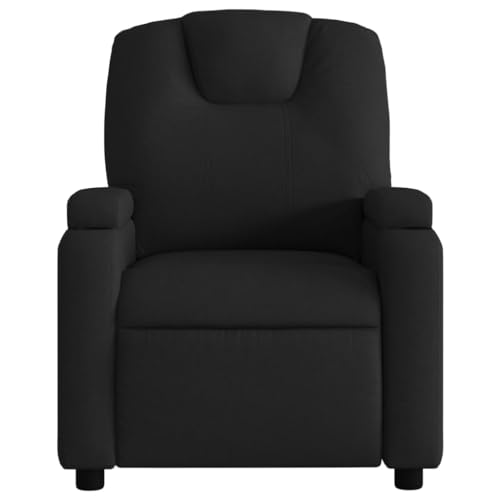 HEFZGDB Relaxsessel Schwarz Stoff Big Sessel Schminkstuhl Lesestuhl Esszimmerstühle für Sitzungszimmer Arbeitszimmer Schlafzimmer Wohnbereich von HEFZGDB
