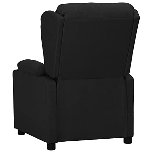 HEFZGDB Relaxsessel Schwarz Stoff Living Room Chairs Loungesessel Wohnzimmer Esszimmerstühle Küchenstühle für Balkon Wohnbereich Arbeitszimmer Sitzungszimmer von HEFZGDB