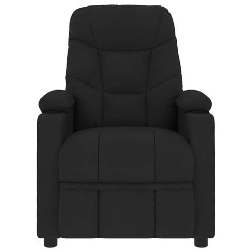 HEFZGDB Relaxsessel Schwarz Stoff Sessel Jugendzimmer Lesesessel Bequem Küchenstühle Reading Chair für Wohnbereich Balkon Arbeitszimmer Sitzungszimmer von HEFZGDB