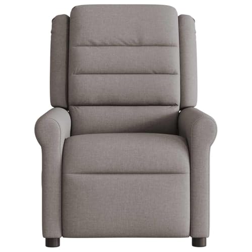 HEFZGDB Relaxsessel Taupe Stoff Armlehnstuhl Lesesessel Bequem Schminkstuhl Seselstuhl Wohnzimmer für Schlafzimmer Sitzungszimmer Wohnbereich Arbeitszimmer von HEFZGDB