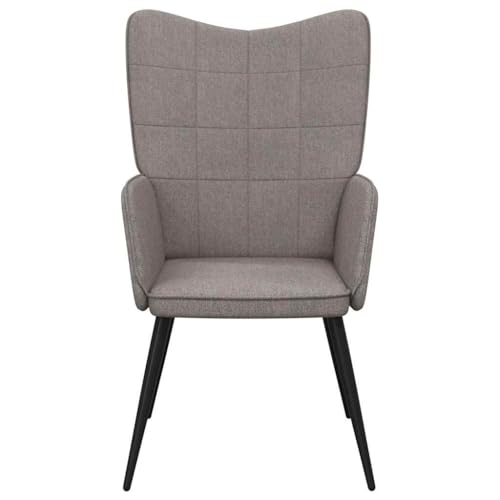 HEFZGDB Relaxsessel Taupe Stoff Sessel Jugendzimmer Schminkstuhl Küchenstühle Kleiner Sessel für Wohnbereich Sitzungszimmer Arbeitszimmer Balkon von HEFZGDB