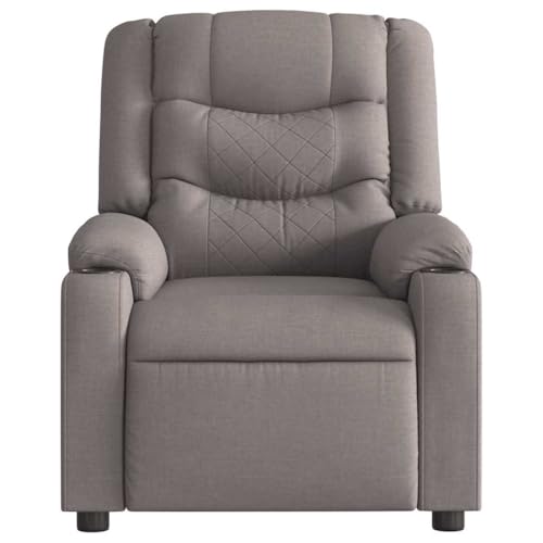 HEFZGDB Relaxsessel Taupe Stoff Wohnzimmerstühle Loungesessel Wohnzimmer Schminktisch Stuhl Hocker Schminktisch für Sitzungszimmer Wohnbereich Arbeitszimmer Schlafzimmer von HEFZGDB