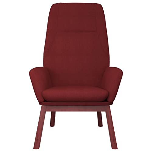 HEFZGDB Relaxsessel Weinrot Stoff Armlehnstuhl Schminkstuhl Schminktisch Stuhl Esszimmerstühle für Sitzungszimmer Wohnbereich Schlafzimmer Arbeitszimmer von HEFZGDB