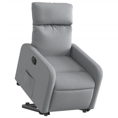 HEFZGDB Relaxsessel mit Aufstehhilfe Elektrisch Hellgrau Stoff Living Room Chairs Lesesessel Bequem Lesestuhl Reading Chair für Arbeitszimmer Wohnbereich Balkon Schlafzimmer HEFZGDB Relaxsessel mit Aufstehhilfe Elektrisch Hellgrau Stoff Living Room Chairs Lesesessel Bequem Lesestuhl Reading Chair für Arbeitszimmer Wohnbereich Balkon Schlafzimmer von HEFZGDB