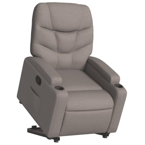 HEFZGDB Relaxsessel mit Aufstehhilfe Taupe Stoff Living Room Chairs Loungesessel Wohnzimmer Esszimmerstühle Küchenstühle für Balkon Sitzungszimmer Schlafzimmer Arbeitszimmer von HEFZGDB