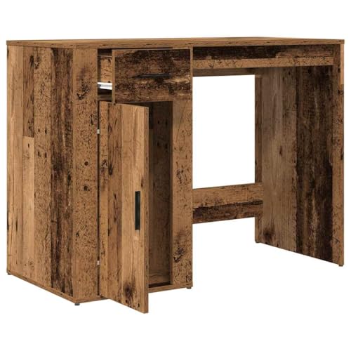 HEFZGDB Schreibtisch Altholz-Optik 100x49x75 cm Holzwerkstoff Gamer Schreibtisch Gaming Tisch Gaming Schreibtisch Schreibtisch Groß für Schlafzimmer Arbeitszimmer Wohnbereich Küche von HEFZGDB