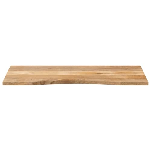 HEFZGDB Schreibtischplatte mit Aussparung 120x50x2,5cm Massivholz Mango Schreibtische Küchenarbeitsplatte Schreibtischplatte Desk für Büro Konferenzraum Studienraum Küche von HEFZGDB