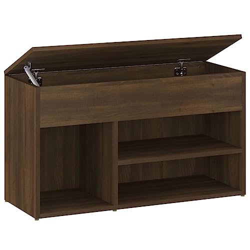 HEFZGDB Schuhbank Braun Eichen-Optik 80x30x45 cm Holzwerkstoff Schuhregal Klein Kleiner Schuhschrank Schrank Schuhe Shoes Cabinet für Küche Schlafsaal Schlafzimmer Wohnbereich HEFZGDB Schuhbank Braun Eichen-Optik 80x30x45 cm Holzwerkstoff Schuhregal Klein Kleiner Schuhschrank Schrank Schuhe Shoes Cabinet für Küche Schlafsaal Schlafzimmer Wohnbereich von HEFZGDB