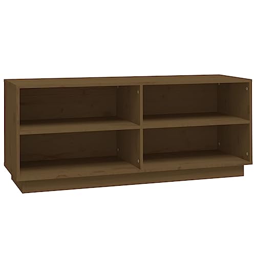 HEFZGDB Schuhregal Honigbraun 110x34x45 cm Massivholz Kiefer Schuhablage Flur Schuhregal Platzsparend Schrank Schuhe Schrank Flur für Küche Schlafzimmer Wohnbereich Schlafsaal HEFZGDB Schuhregal Honigbraun 110x34x45 cm Massivholz Kiefer Schuhablage Flur Schuhregal Platzsparend Schrank Schuhe Schrank Flur für Küche Schlafzimmer Wohnbereich Schlafsaal von HEFZGDB