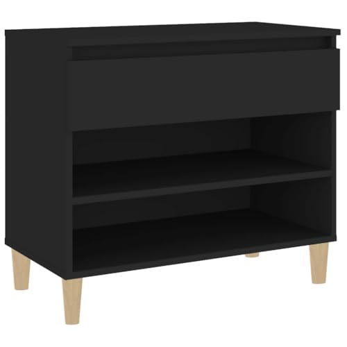HEFZGDB Schuhregal Schwarz 70x36x60 cm Holzwerkstoff Schrank Flur Mehrzweckschrank Shoe Cabinet Schränkchen für Küche Wohnbereich Schlafsaal Eingangshalle HEFZGDB Schuhregal Schwarz 70x36x60 cm Holzwerkstoff Schrank Flur Mehrzweckschrank Shoe Cabinet Schränkchen für Küche Wohnbereich Schlafsaal Eingangshalle von HEFZGDB