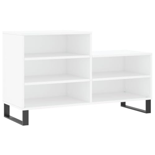 HEFZGDB Schuhregal Weiß 102x36x60 cm Holzwerkstoff Allzweckschrank Badezimmer Regal Cupboard Schränkchen für Eingangshalle Schlafsaal Schlafzimmer Wohnbereich HEFZGDB Schuhregal Weiß 102x36x60 cm Holzwerkstoff Allzweckschrank Badezimmer Regal Cupboard Schränkchen für Eingangshalle Schlafsaal Schlafzimmer Wohnbereich von HEFZGDB
