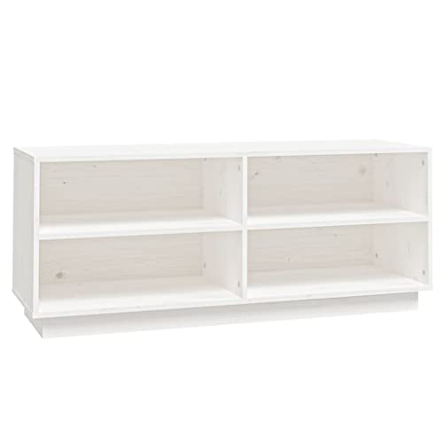 HEFZGDB Schuhregal Weiß 110x34x45 cm Massivholz Kiefer Schuhablage Flur Schuhregal Platzsparend Schrank Schuhe Schrank Flur für Küche Schlafzimmer Wohnbereich Schlafsaal HEFZGDB Schuhregal Weiß 110x34x45 cm Massivholz Kiefer Schuhablage Flur Schuhregal Platzsparend Schrank Schuhe Schrank Flur für Küche Schlafzimmer Wohnbereich Schlafsaal von HEFZGDB